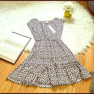 Pinky blue and white flirty sun dress